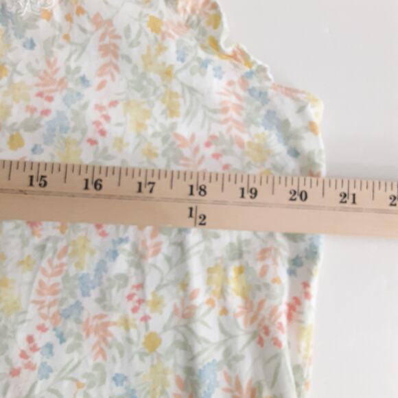 Lauren Ralph Lauren Black Label Pajama Set L Boxer Short Sleeveless Pink Floral - Picture 9 of 10